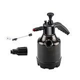Milageto Spruzzatore di Schiuma Manuale, flacone Spray Automatico da 3 Litri, spruzzatore d'Acqua Multiuso, schiumogeno Portatile per Prato, Veicolo, Nero