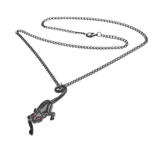 Collier Cat Sith Alchemy Gothic noir - Idée cadeau idéal pour passionné