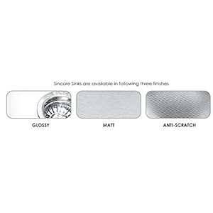 SINCORE 304 Grade Stainless Steel Matte Finish Double Bowl with Drain Board Kitchen Sink (Large, 45 X 20 X 7.5 inch)