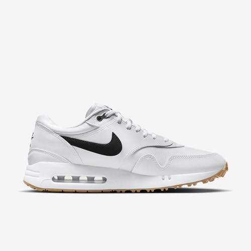 Nike Air Max 1 '86 OG G Men's Golf Shoes (FN0697-100, White/Gum Medium Brown/Black) Size 6.53