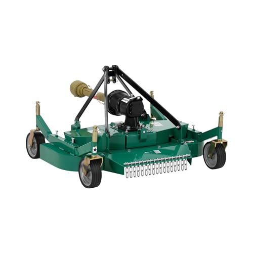 Cortacésped rotativo Wiesenfield WIE-FM-100 para Tractores con Toma de Fuerza de 18 a 25 CV Ancho de Corte 117 cm 3 Cuchillas Ruedas Grandes Cortacésped con suspensión de 3 Puntos