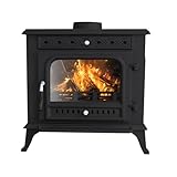 NRG 10KW Cast Iron Multifuel Stove Defra Eco Design High Efficiency Indoor Use