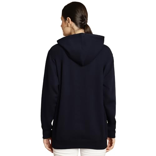 Image of Mack Jonney Printed Hooded Cotton Fleece Sweatshirt for Women-MACK32482
