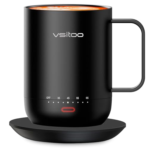 Protezione Autospegnimento: Questa tazza riscaldata per il caffè incorpora una funzione di rilevamento intelligente; si spegne automaticamente quando è vuota o dopo 2/4 ore di inattività.