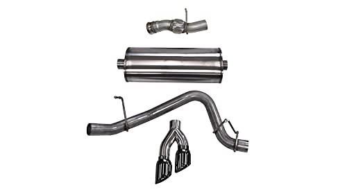 Corsa 14826BLK Cat Back Exhaust Single Side Black Tips