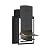 ClawJaw Doggy Door for Wall, Metal Frame and Telescopic Tunnel Pet Door, Double-Sided Wind Deflector and Magnetic Flaps, Easy to Install, Black (Pets Up to 50 Lb)-Medium