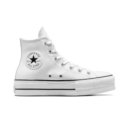 Converse Chuck Taylor All Star Platform Leather High-Top BASKETS À PLATEFORME Femme