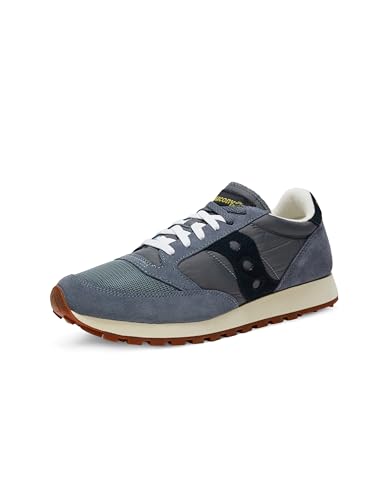 Saucony Jazz Original Vintage, Sneaker Uomo, Grigio Nero, 45 EU