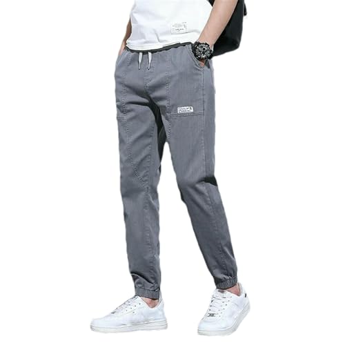 Spring Summer Men's Jeans Jogger Harem Pants Cotton Ankle Banded Pants Harajuku Beam Feet Casual Trousers Hip Hop