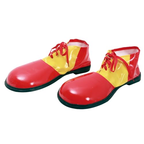 My Other Me - Zapatos unisex adulto de Payaso rojo y amarillo medid​as 59 cm. Añaden un toque cómico y colorido a cualquier disfraz o fiesta temática