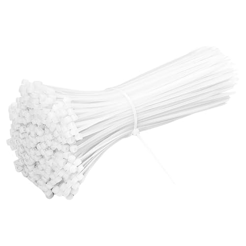 1000 Pièces Serre Flex Blancs 100 mm X 1,8 mm, Mini Collier Serrage Plastique, Petites Attache Cable Dotés D'Un Mécanisme D'Auto-Verrouillage Intégré Qui...