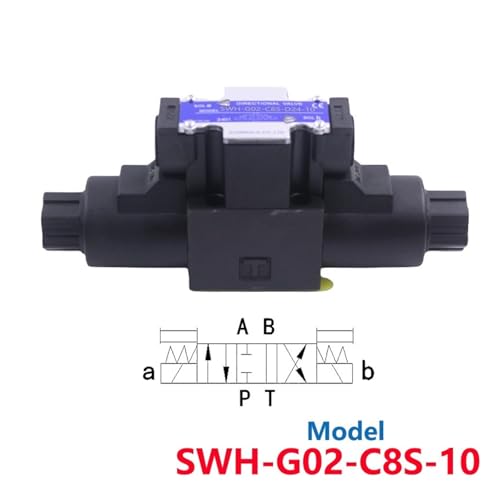 Vanne de commande hydraulique SWH-G02 distributeur tiroir solénoïde 24V C2 - 3