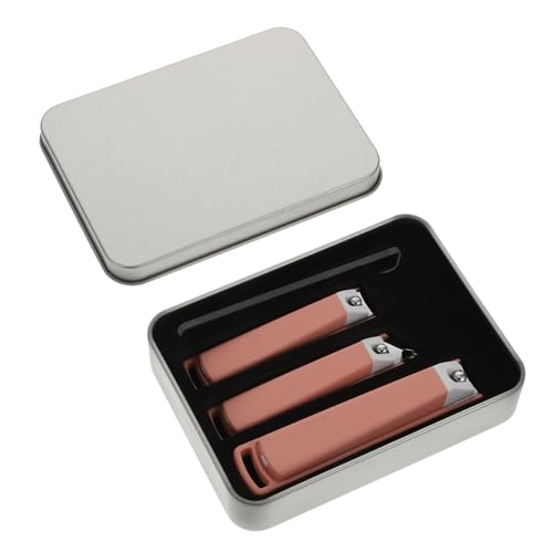 SHERCHPRY Cortadora de Uñas Práctica Set de Herramientas para Manicura Diseño Ergonómico y Rosa