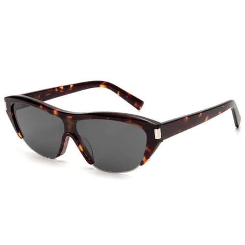 Lunettes de soleil futuristes UV400 œil de chat grand format avec rivets pour protéger vos yeux