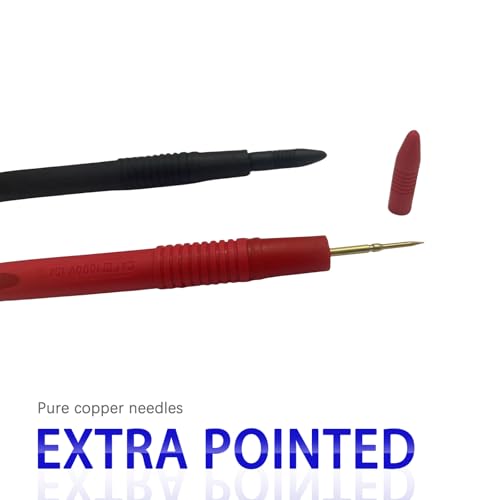 Image of Multimeter Leads, 1000V 10A Meter Leads & Gold-Plated Needle Multimeter Probes