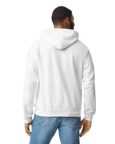 Image of Gildan Men's Heavy Blend Drawcord Hooded Sweatshirt, Safety Pink