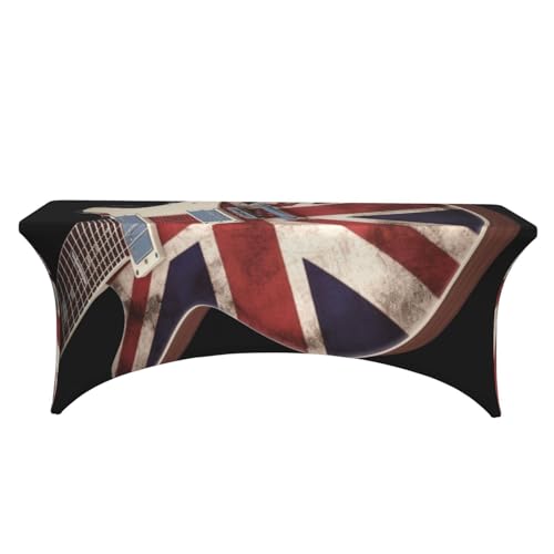 Nappe élasthanne rectangulaire 1,8m drapeau britannique - 3