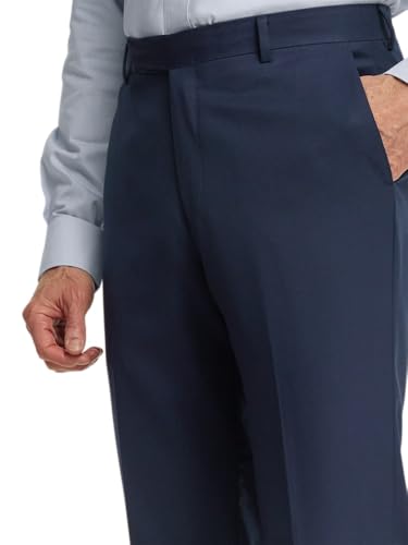 Image of Paul Fredrick Men's Classic Fit Wool Gabardine Flat Front Pants