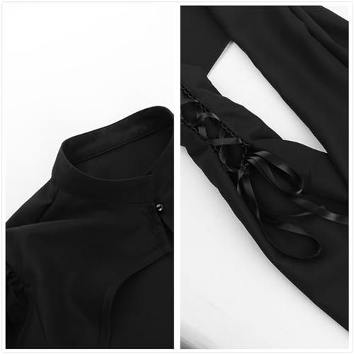 TOMETO STAR Bolero Shrug Tops for Women Goth Flare Sleeve Shrugs4