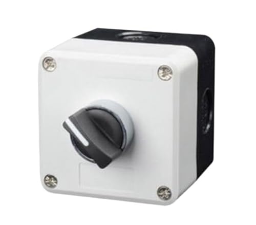 QOYCEPVNH New XB2 Metal Button Switch Control Box Start Stop Industrial Identification Symbol self Reset Circular Emergency(1Hole-01)