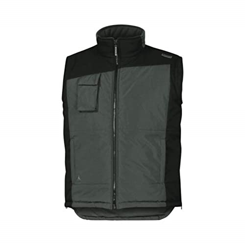 Delta Plus FIDJ2GRXG Weste Aus Polyester Mit PVC-Beschichtung, Grau-Schwarz, Größe XL Cover