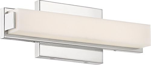 Nuvo Lighting 62/1101 Contemporary Modern One Light Vanity from Slick collection in Polished Nickel finish