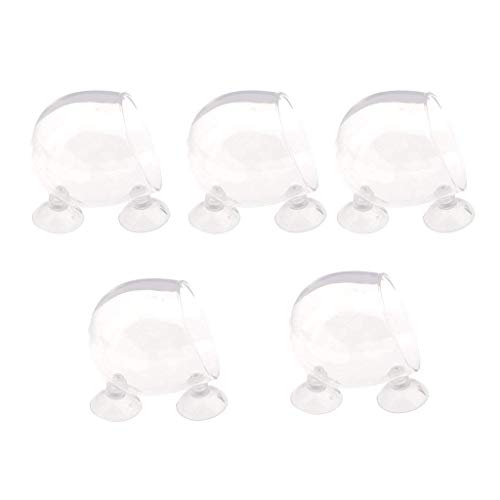 Aquatic Plant Crystal Clear Glass Cup Pot Aquarium Aquascaping Fish Tank Holder Water