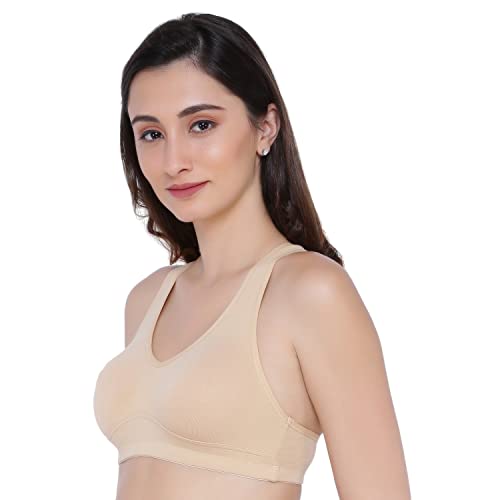 Image of Women's Cotton Blend Non-Wired Sports Bra
