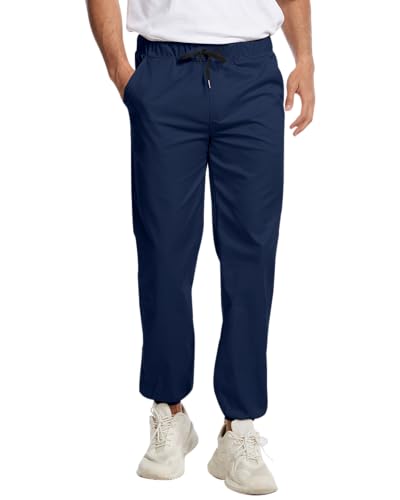 LVCBL Herren Hose Chino Cargo Hose Freizeithose Sporthose Marine L