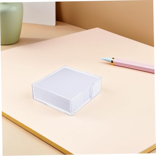 Distributeur de bloc-notes carré transparent pour bureau