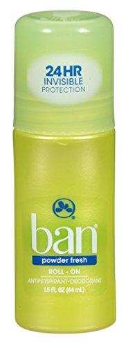 Ban Deodorant 1.5 Ounce Roll-On 24 Hour Powder Fresh (44ml) (2 Pack)