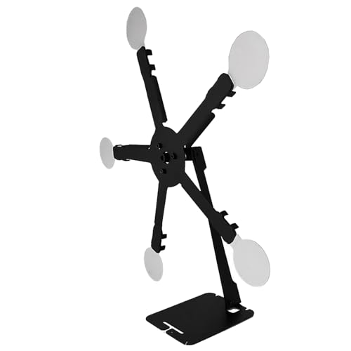 Juego Diana Giratoria - Dianas Móviles | Diana Magnética Ajustable con 5 Dianas de Rueda Panorámica con Reset Automático | Equipo para Juegos de Exterior para Adultos