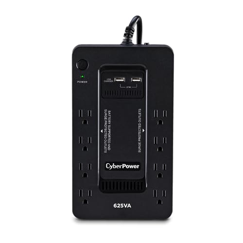 image for CyberPower ST625U Standby UPS System, 625VA/360W, 8 Outlets, 2 USB Cha