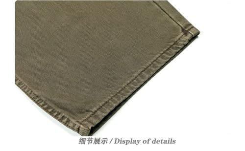 Jeans Pants Trouser Denim Retro Street Trendy Washed Casual Commuter Straight Leg for Men and Women 7