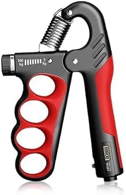 Adjustable Hand Grip Exerciser with Counter LCD Display, 5 kg to100 kg Resistance Range, Ring Hand Gripper Multicolor (Pack of 1)