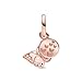 Qulmlxis Rose Gold Butterfly Charm Fit Women Bracelet Necklaces Fashion Pendant 925Sterling Silver DIY Jewelry