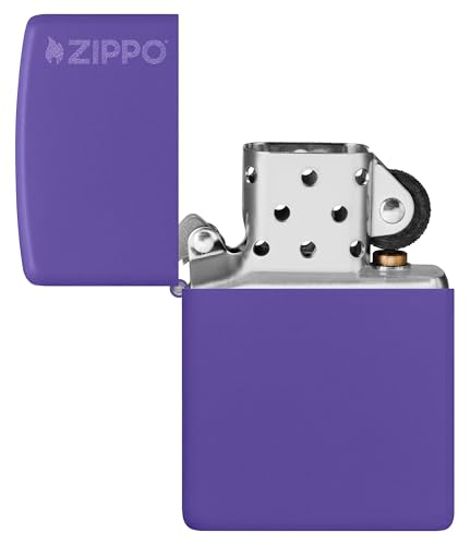 Encendedor Zippo Purple Matte con Logo 237ZL miniatura 4