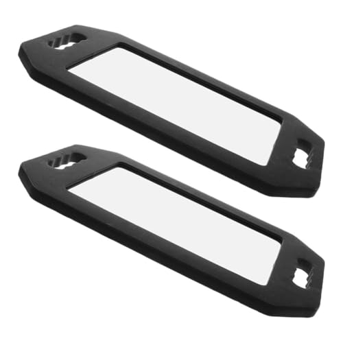 Espejo de mano rectangular ORFOFE resistente a golpes con ángulo ajustable de barbería, pack de 2 2