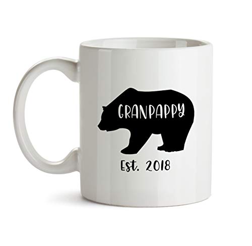 Granpappy Bear Est 2018 Gift Mug - BB67 Funny Pregnancy Baby Reveal Announcement Surprise Present - New Coffee Cup For Future To Be