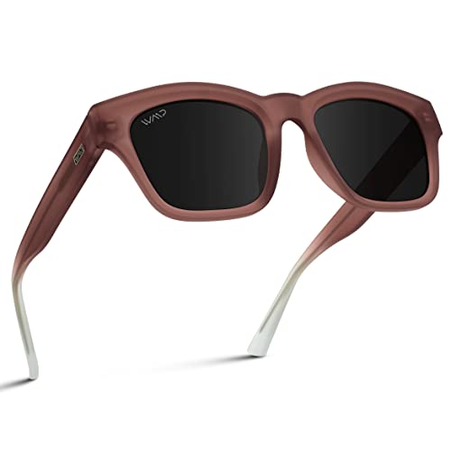 WearMe Pro Polarized Square Sunglasses for Women Featuring an Oversized Thick Frame and Lenses with UV Protection