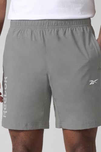 Image of Reebok Men's Polyester Running Shorts - Quick Dry Lightweight Sports Shorts for Men | Gym Shorts for Men | Training Fitness Running Shorts - Secure Drawcord Waistband