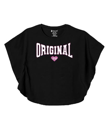 Image of KYDA KIDS 100% Cotton Bio-Washed Premium Printed T-Shirts for Girls - Butterfly Pattern Regular Fit Tops (Pack of 3)