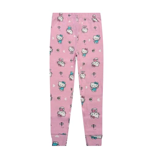 Hello Kitty Girls Pajama Set - 3 Piece Pants, T-Shirt & Shorts - Cotton Sleepwear PJ Set for Kids, Toddler Girl Pajamas4