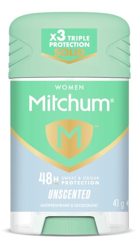 Mitchum Women Triple Odor Defense 48HR Protection Stick Deodorant & Anti-Perspirant Unscented 41g