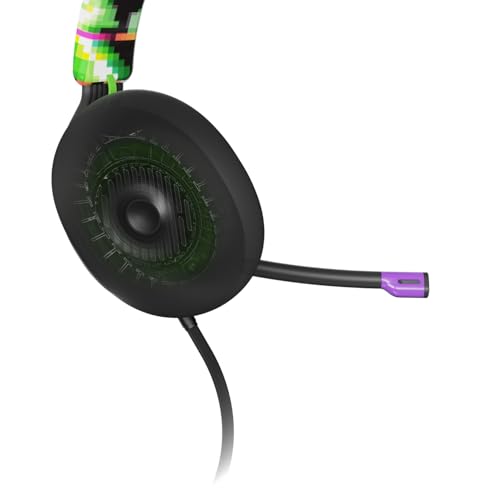 Image of Skullcandy SLYR Pro Multi-Platform Wired Gaming Headset, Removable Mic, Lightweight Design, Ultra-Soft Memory Foam Ear Cushions, Mute and Volume Controls, PC, Xbox, PlayStation - Green Digi-Hype