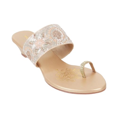 Image of Mochi Women Ethnic Wedge Heel Sandal
