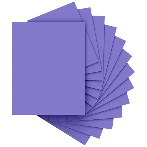 Dark Purple Cardstock Paper 8.5 x 11 40 Sheets Purple Cardstock Printer Paper 8.5x11 Lavender Card Stock Paper 8.5 x 11 200 GSM Construction Paper for DIY Cards Greeting Cards Party Decorations