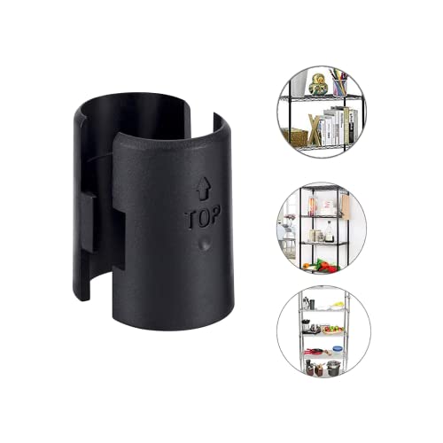 Image of Shelf Lock Clip, 25 Pairs (50 Pcs) 1 inches Wire Shelving Lock Clips Post Shelvings Sleeves Replacements for Wire Shelving (Pack of 2)