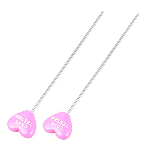 CIYODO 2pcs Stainless Steel Cake Tester Pins for Baking Decorative Cake Testing