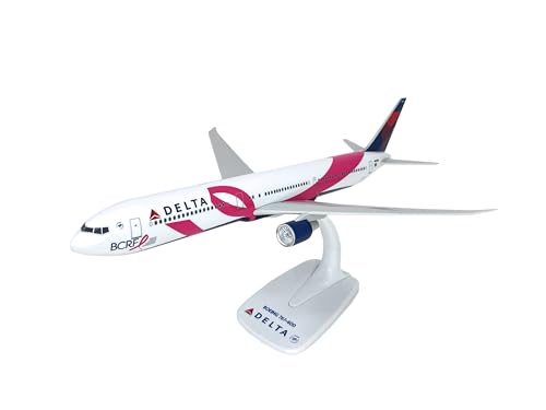 Flight Miniatures Delta (07-Cur) BCRF 767-400 1:200 Scale - Plastic Snap-Fit Model Airplane - Collectible Replica of Delta Airlines Model Boeing Aircraft - Part #ABO-76740H-009